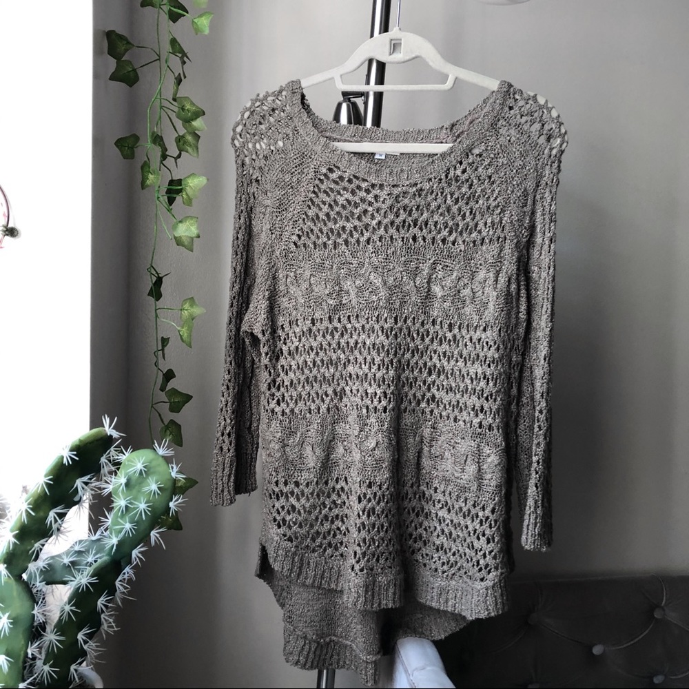 LF millau slouchy mocha sweater.